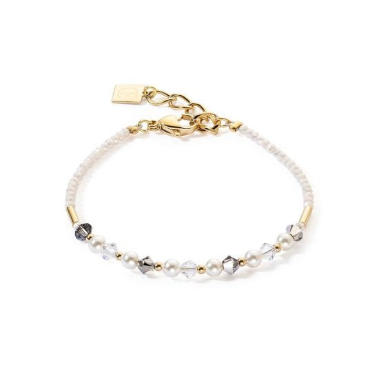 Princess Pearls bracelet grey-crystal